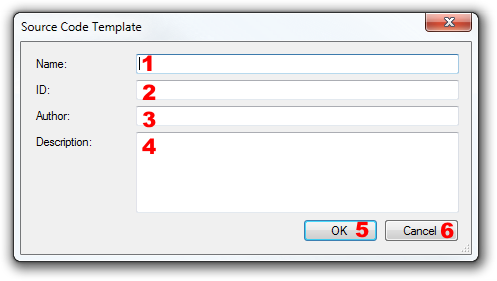 Source Code Templates Editor - Add Template