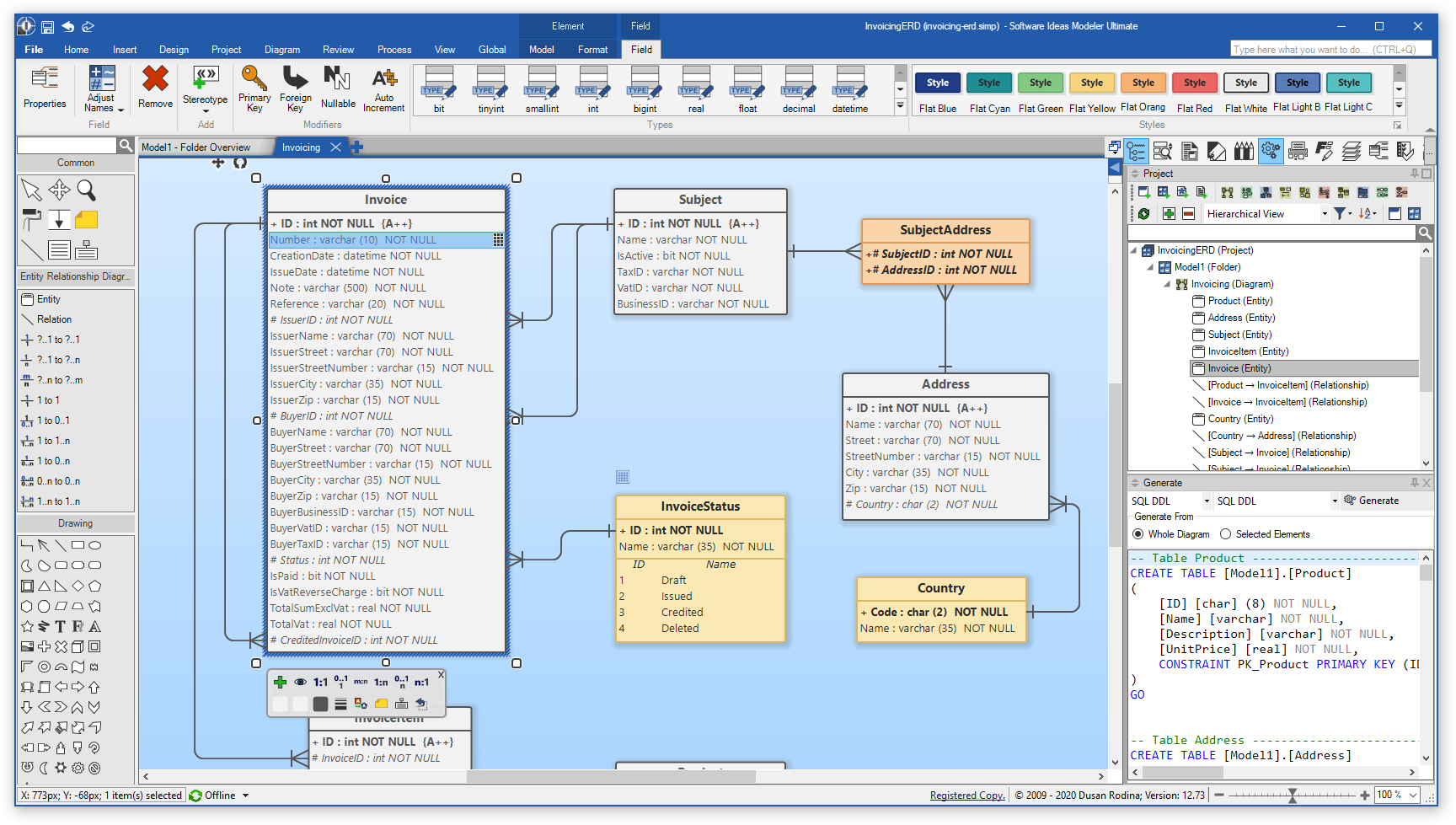 Improved ERD Editor, Element Browser and UML Communication Diagram in v ...