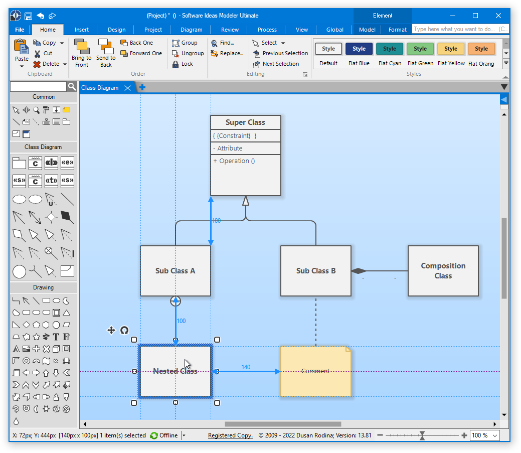 UML Class Diagram Tool - Software Ideas Modeler