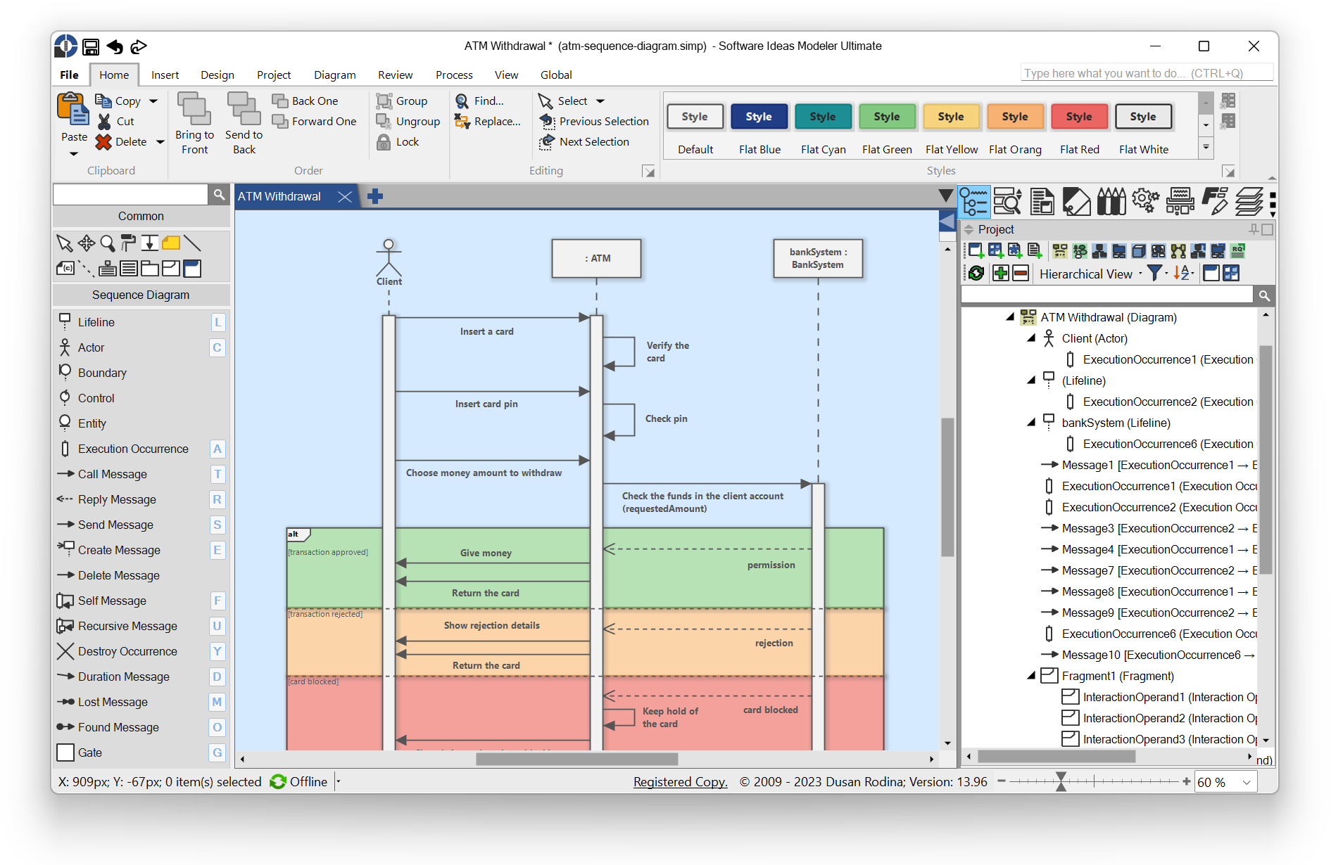 Sequence Diagram Tool Software Ideas Modeler