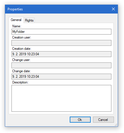 Software Ideas Server Management - Item Properties