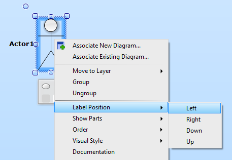 Label Positioning using Menu